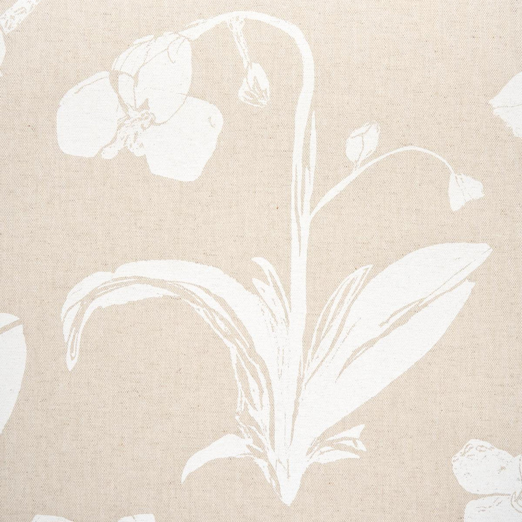 Schumacher Orchids Have Dreams Light Neutral Fabric