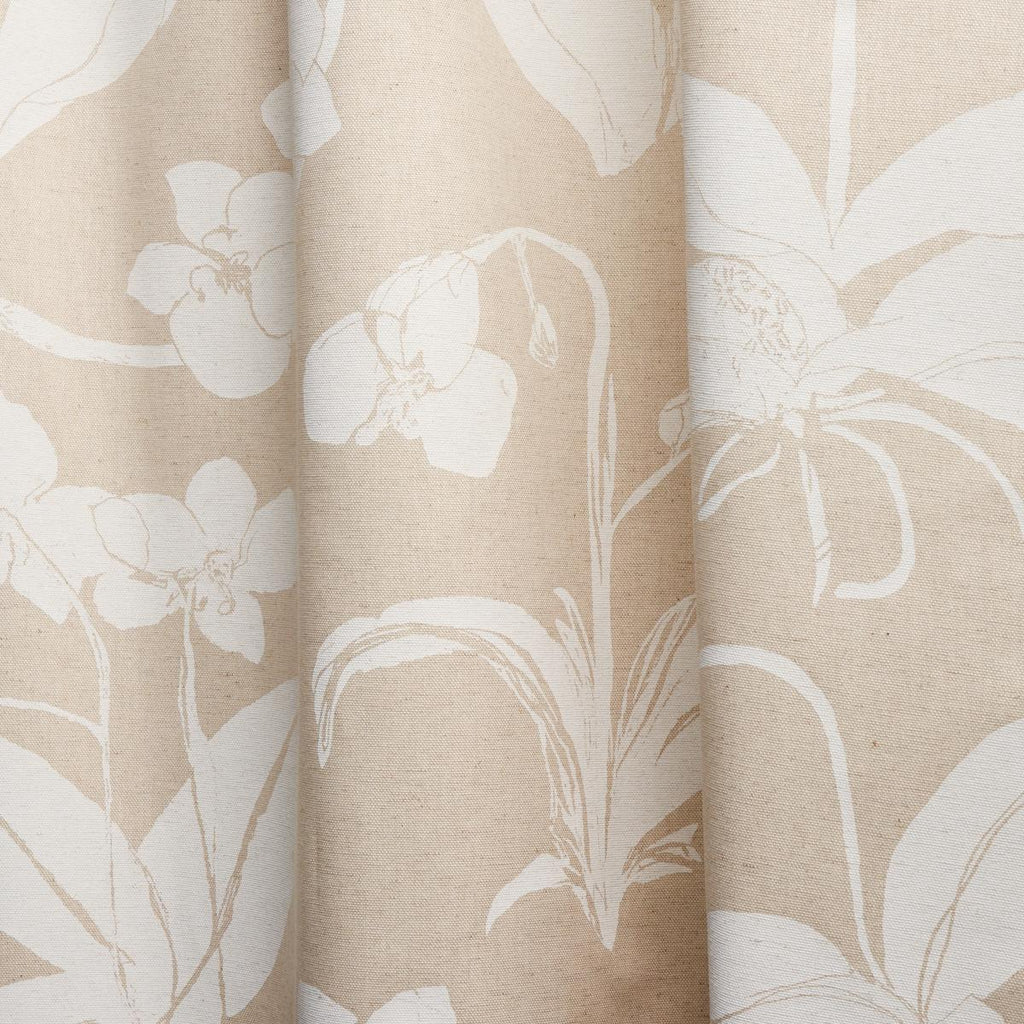 Schumacher Orchids Have Dreams Light Neutral Fabric