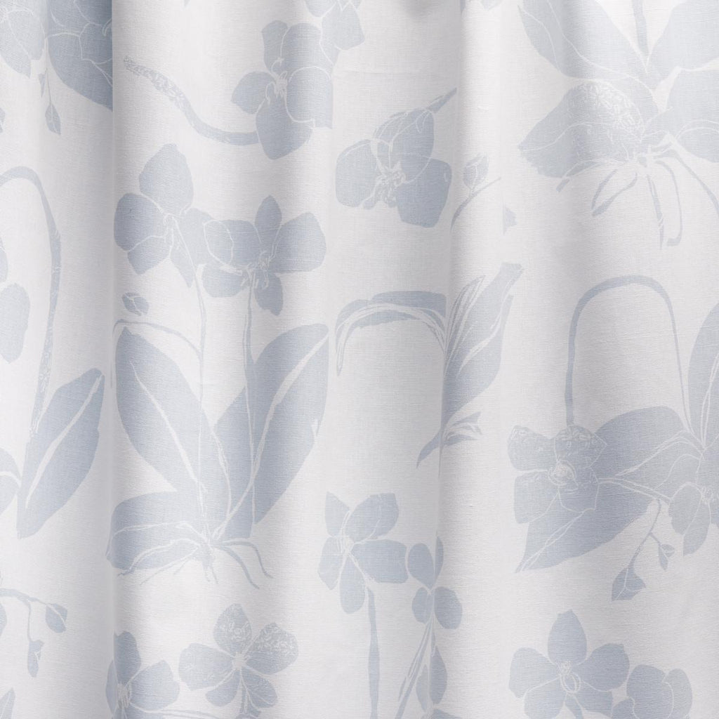 Schumacher Orchids Have Dreams Sky Fabric