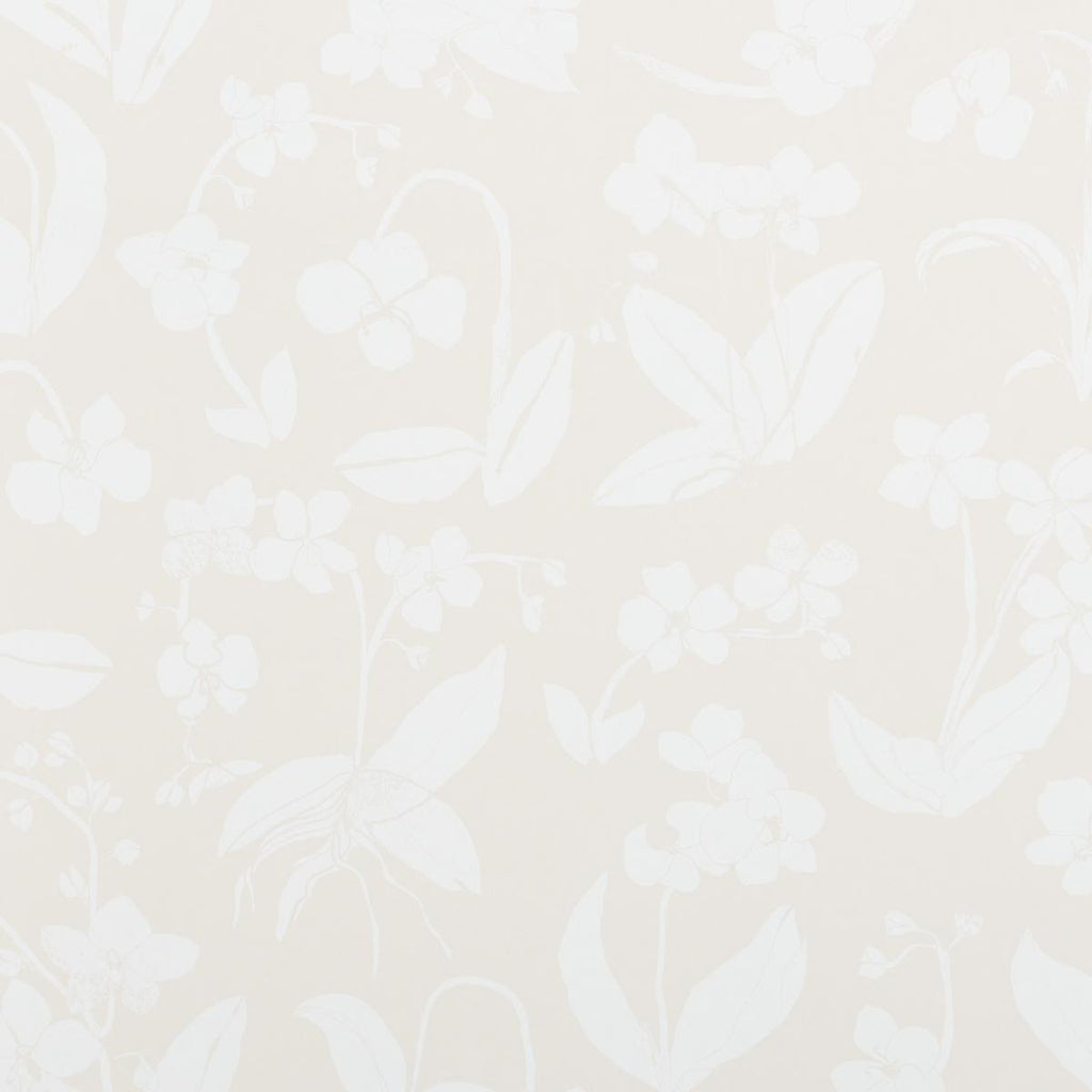 Schumacher Orchids Have Dreams Light Neutral Wallpaper