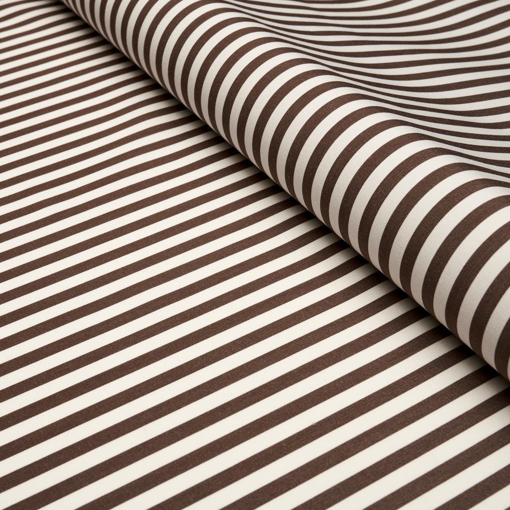 Schumacher Brigitte Stripe Brown Fabric