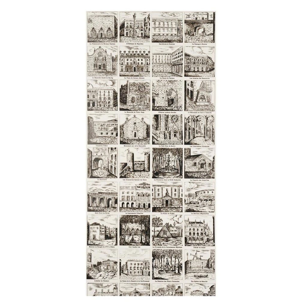 Schumacher Architecturra Newsprint Wallpaper