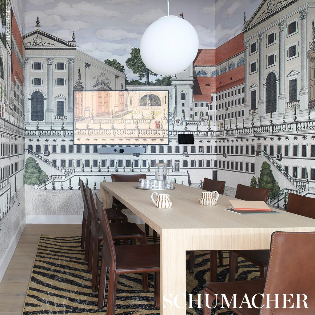 Schumacher Piazza Firenze Panel Set Document Wallpaper