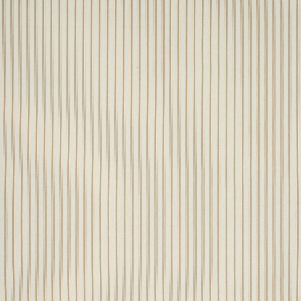 Schumacher Marquet Ticking Stripe Sand Fabric