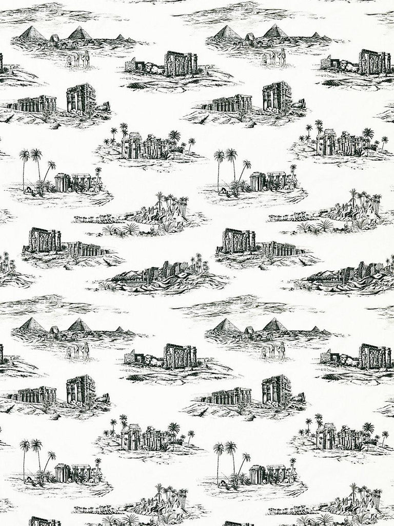 Scalamandre Cairo Toile Ink Fabric