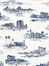 Scalamandre Cairo Toile Lapis Fabric