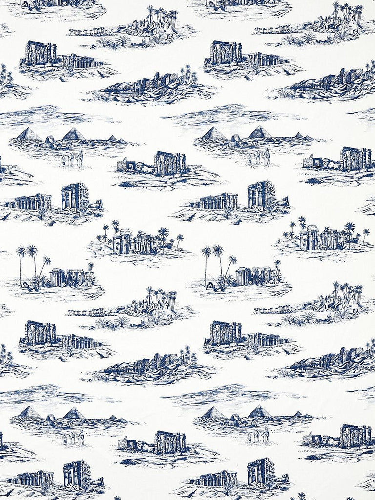 Scalamandre Cairo Toile Lapis Fabric