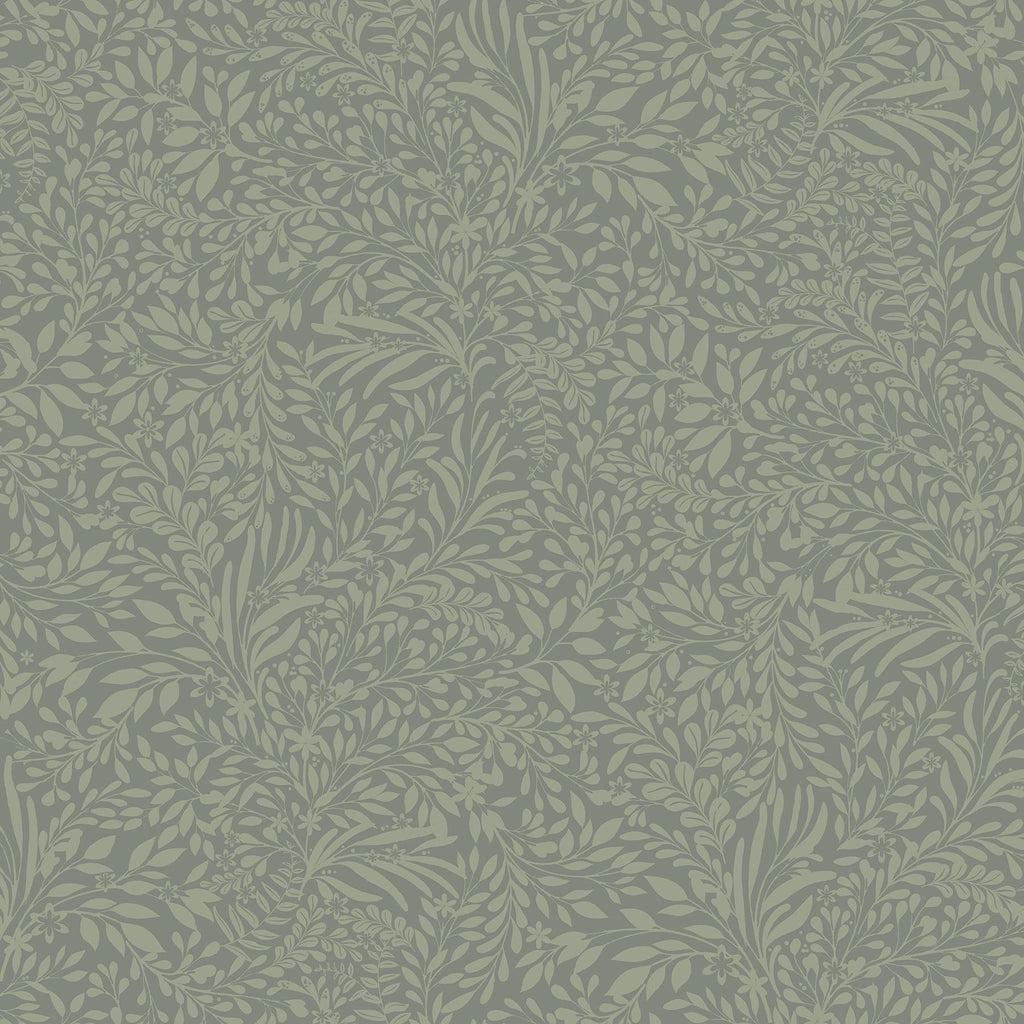 A-Street Prints Kristina Moss Botanical Green Wallpaper