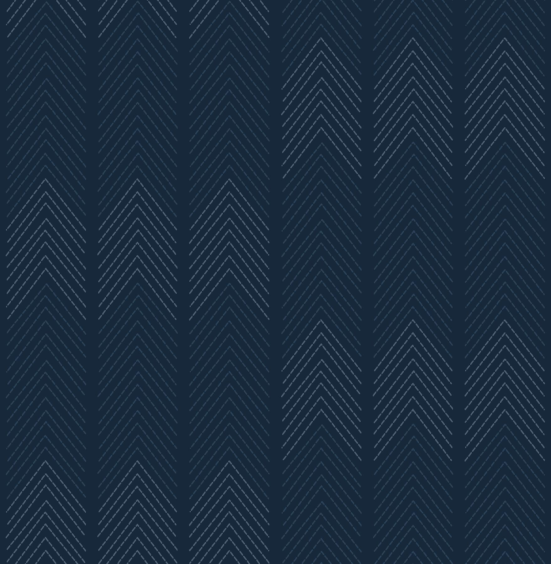 Oliver Navy Simple Stripe Wallpaper - Blue - A-Street Prints