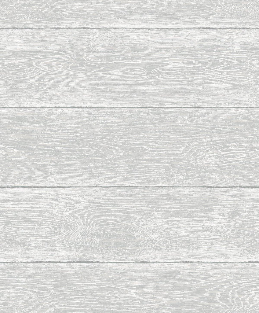 Seabrook Woodgrain Gray Wallpaper