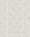 Seabrook Zen Geo Alloy Grey Wallpaper