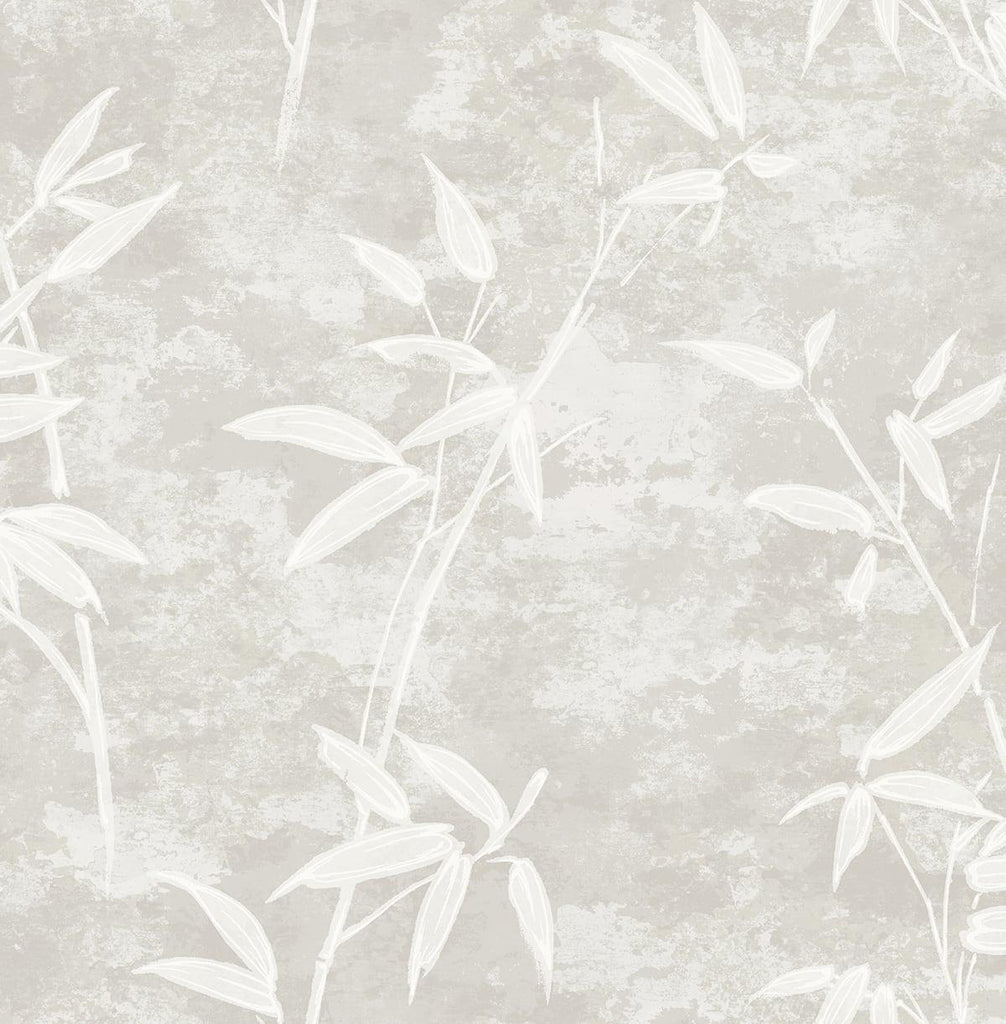 Seabrook Honshu Bamboo Henon Gray Wallpaper