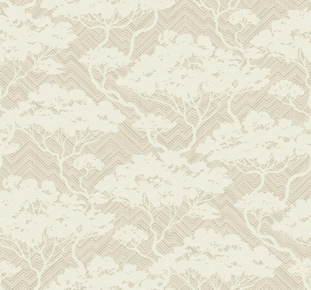 Seabrook Nara Stringcloth Beige Wallpaper