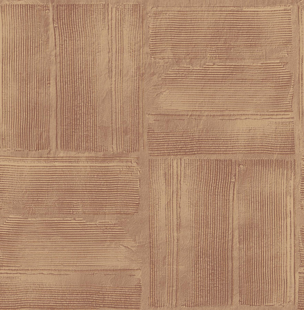 Brewster Home Fashions Jasper Rust Block Texture Wallpaper