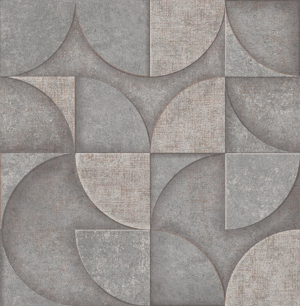 Brewster Home Fashions Addison Grey Retro Geo Wallpaper