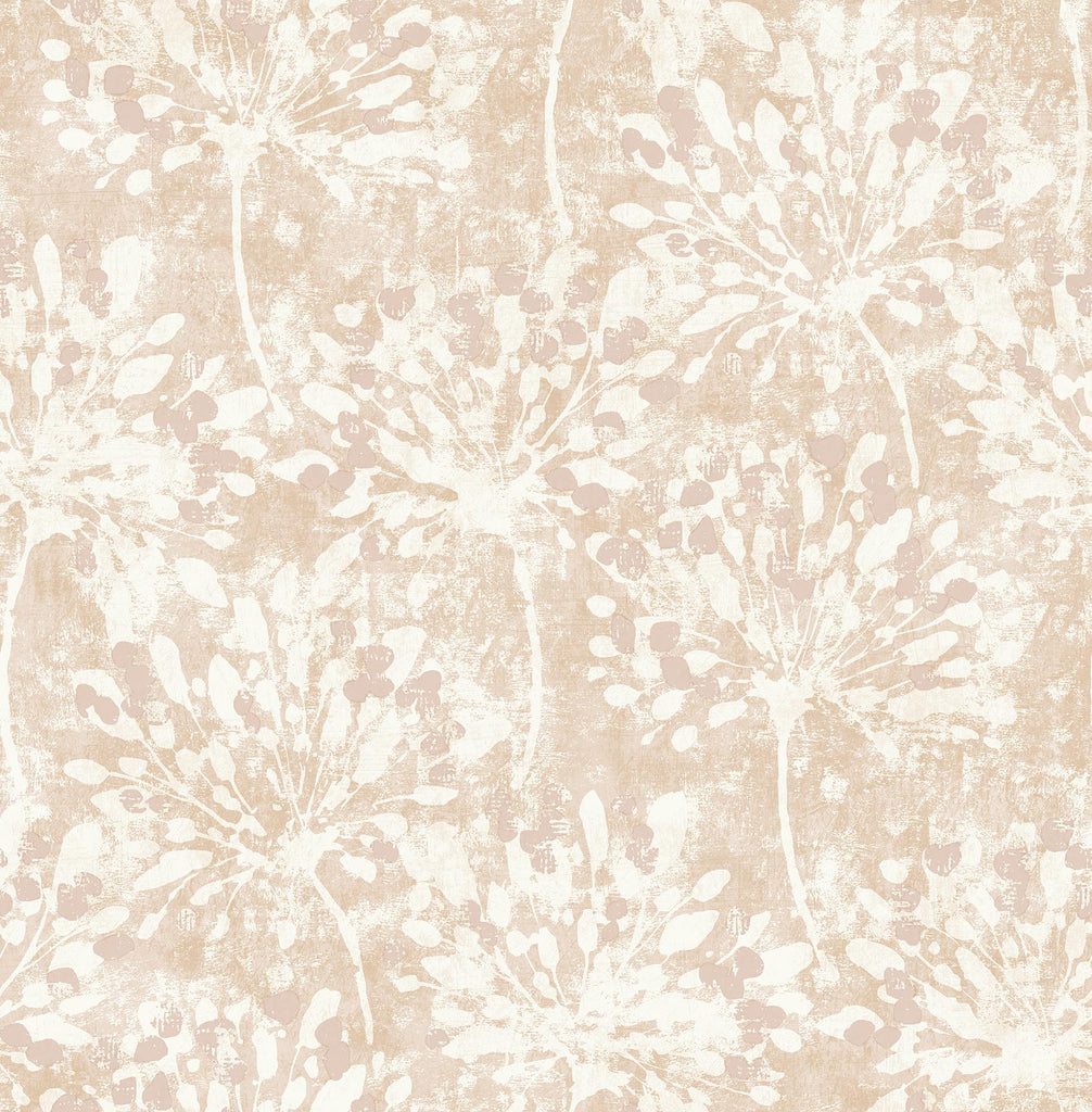 Brewster Home Fashions Dori Painterly Floral Blush Wallpaper