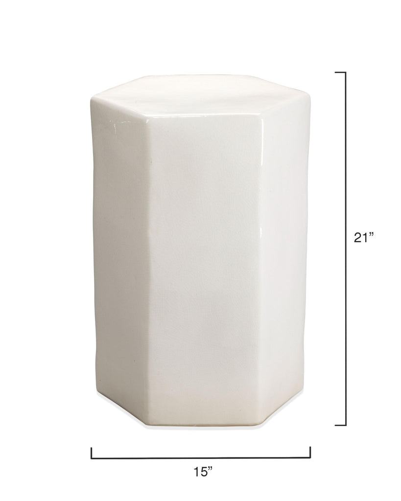 Jamie Young Porto Side Table White Furniture