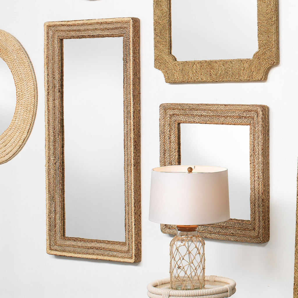 Jamie Young Evergreen Square Natural Mirrors