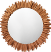 Decoratorsbest Driftwood Round Mirror