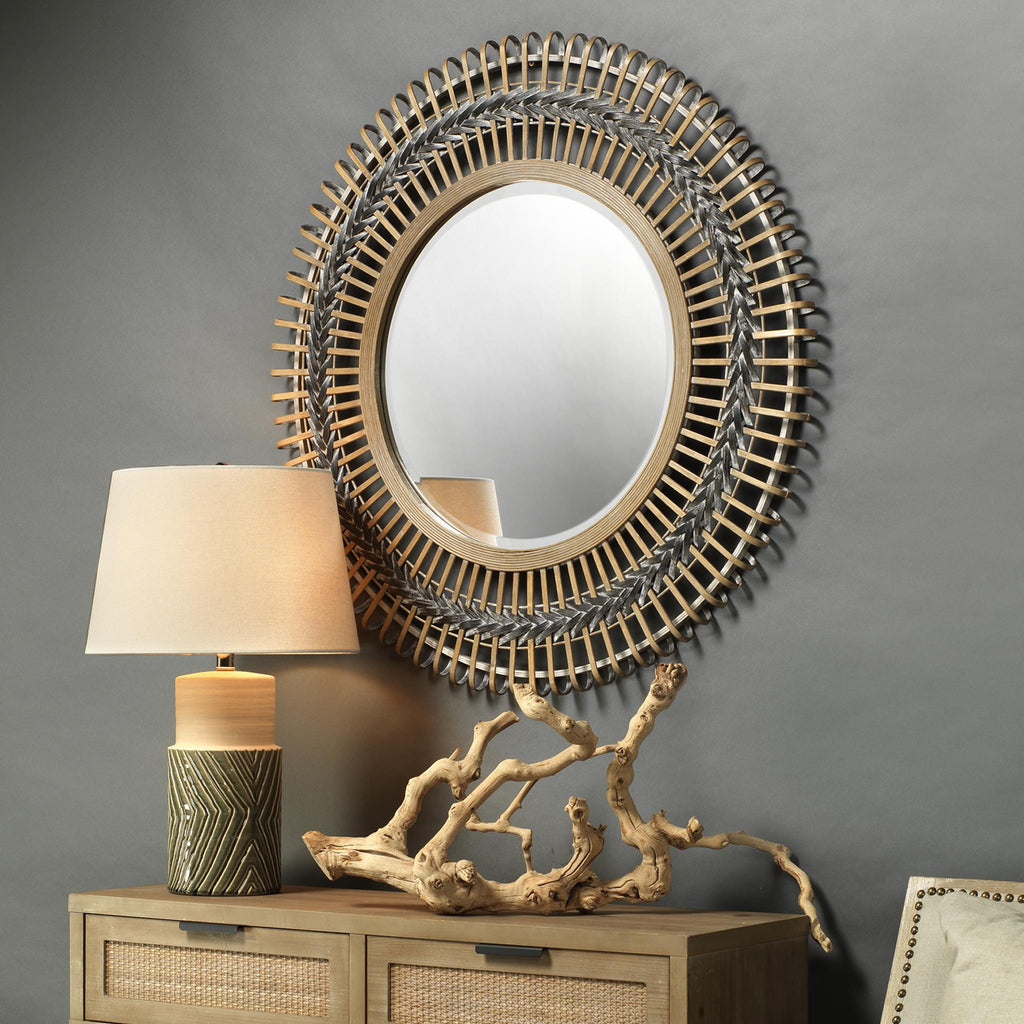 Jamie Young Grove Braided Grey / Natural Mirrors