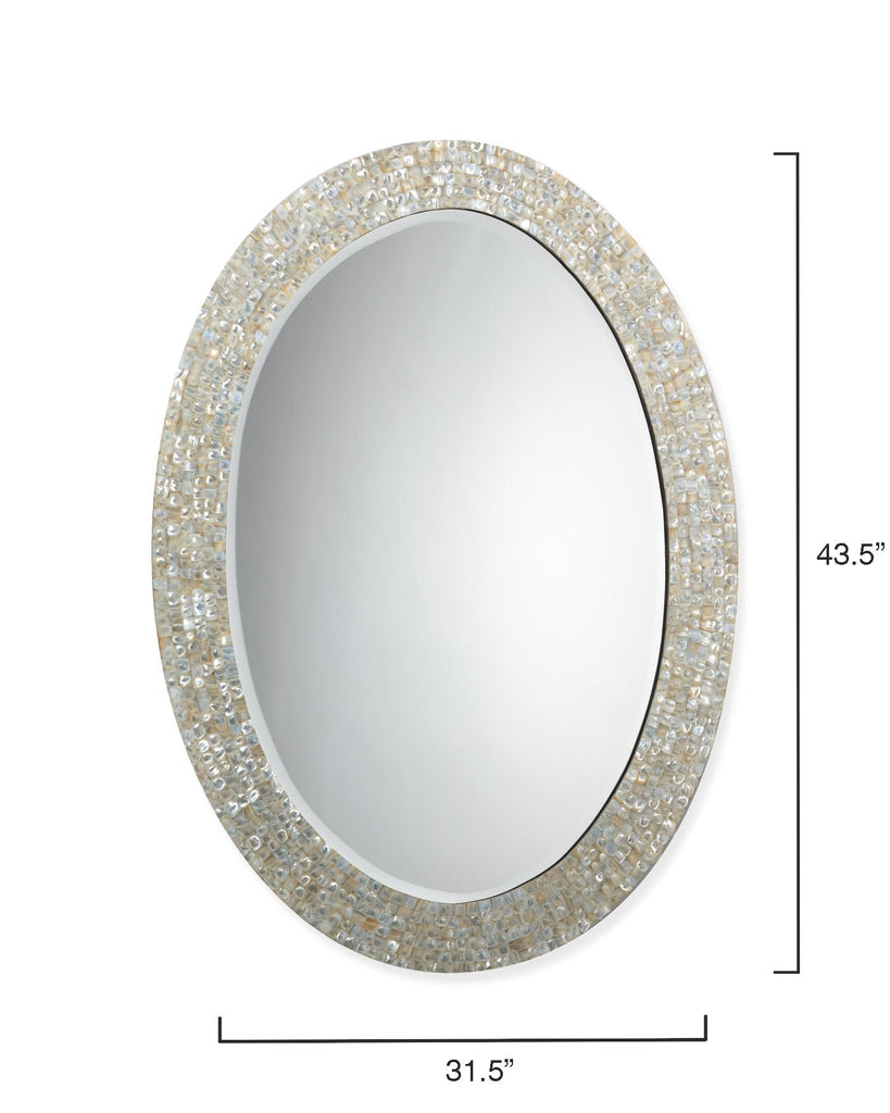 Jamie Young Oval Cream Mirrors