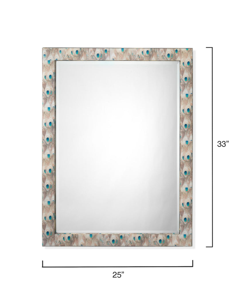 Jamie Young Plume Rectangle Cream Mirrors