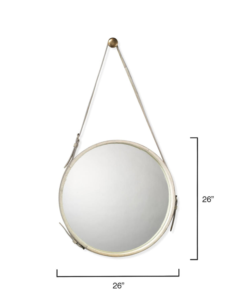 Jamie Young Round White Mirrors