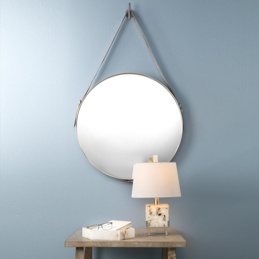 Jamie Young Round White Mirrors