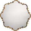 Decoratorsbest Saint Albans Steel Mirror, Antique Brass