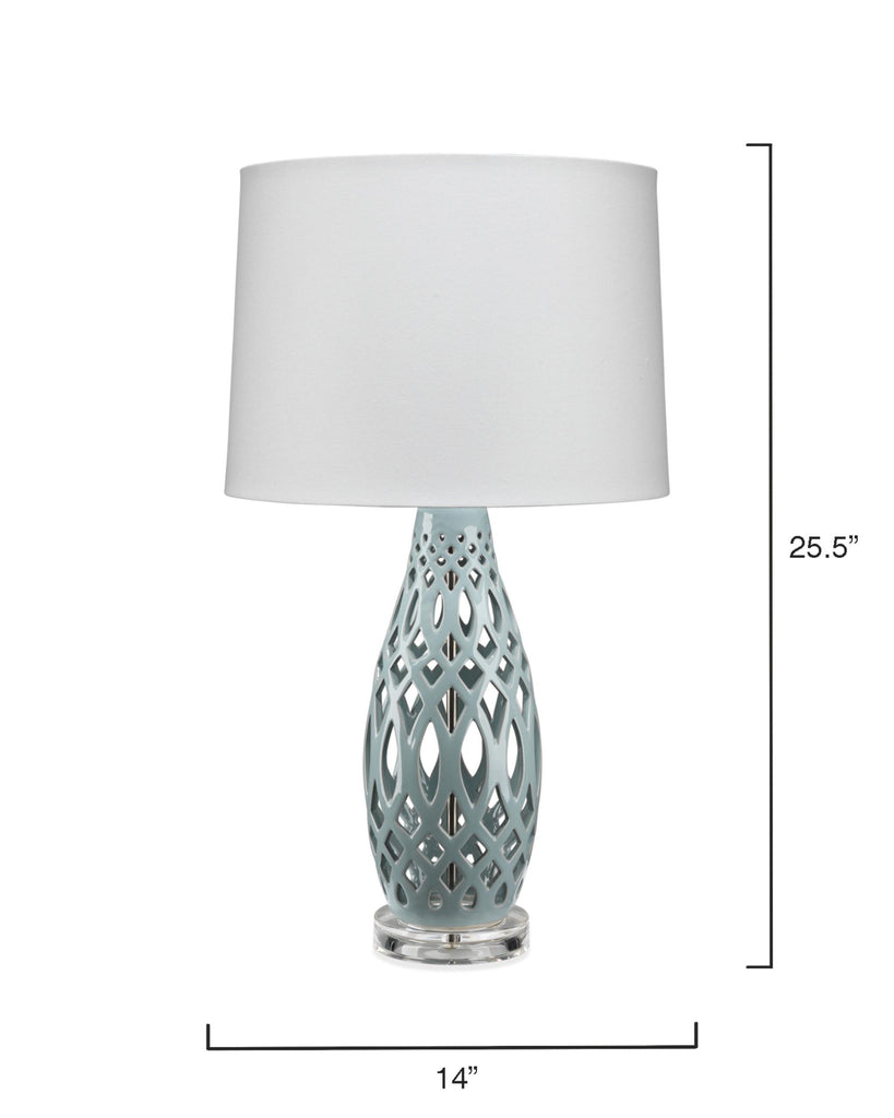 Jamie Young Filigree Blue Table Lamps