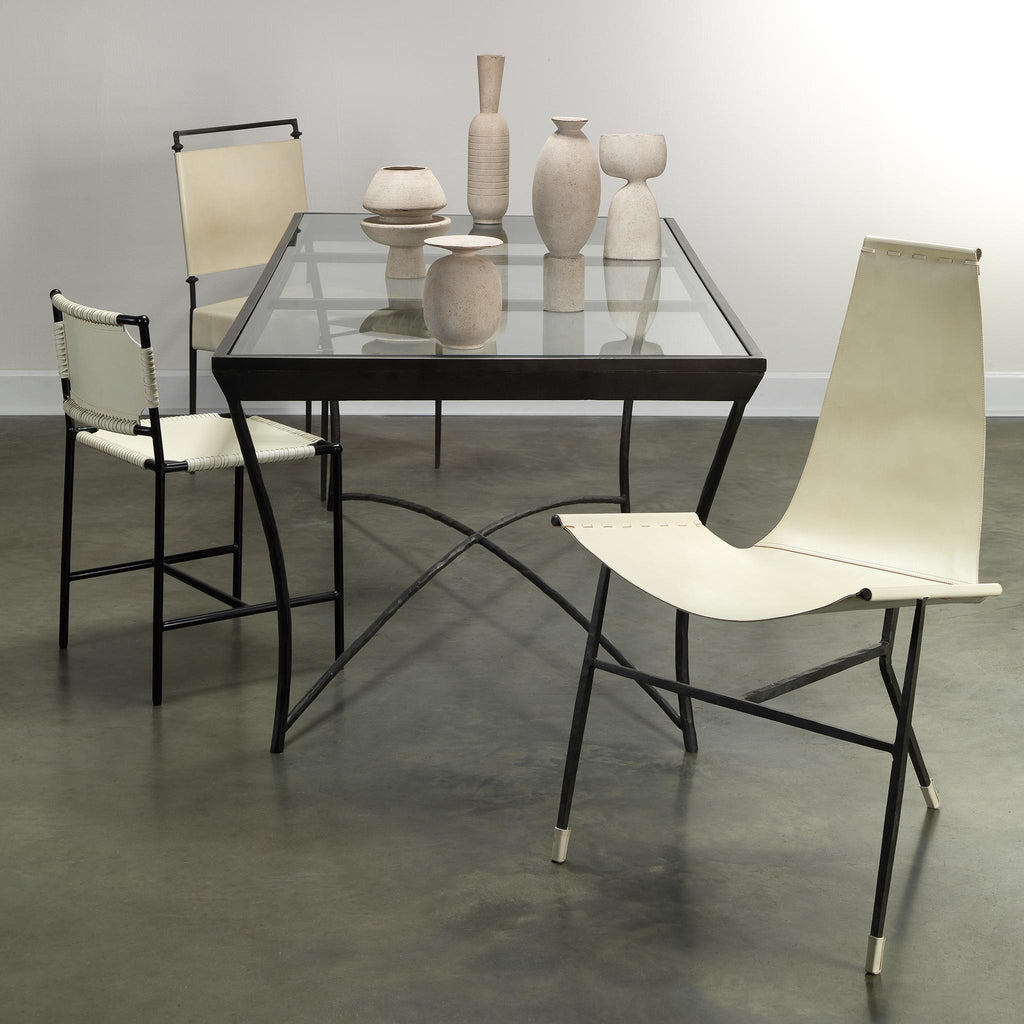 Jamie Young Asher Dining Chair White Furniture