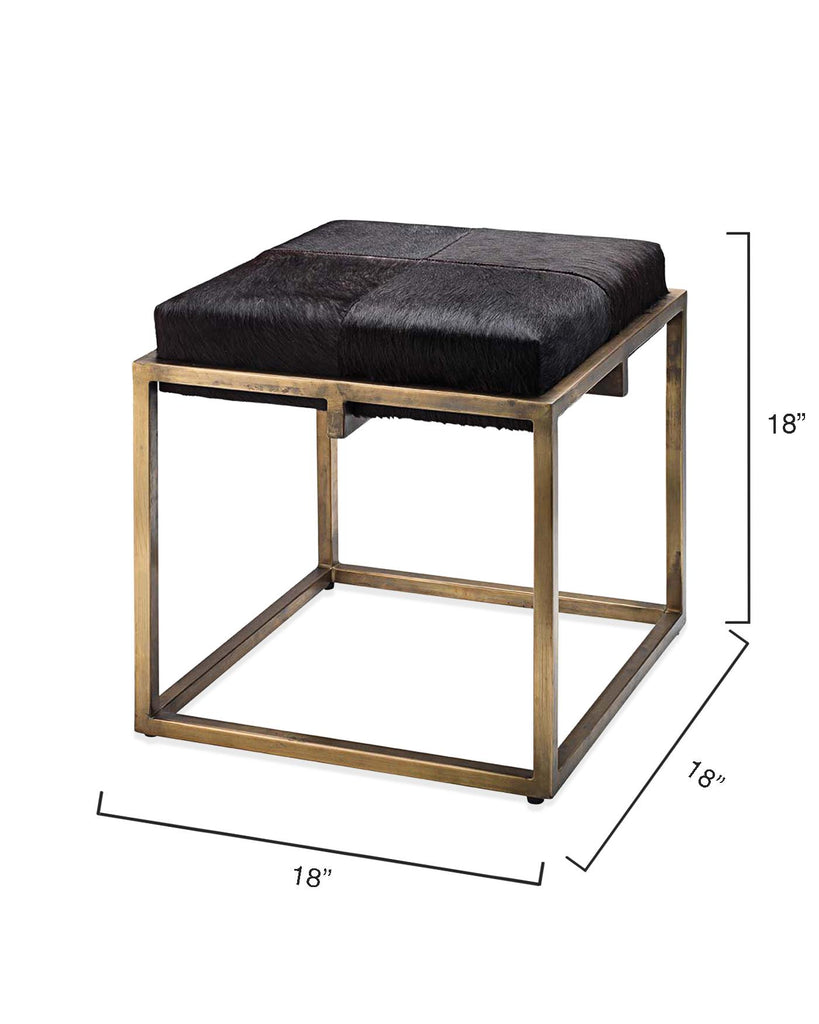 Jamie Young Shelby Stool Brown Furniture