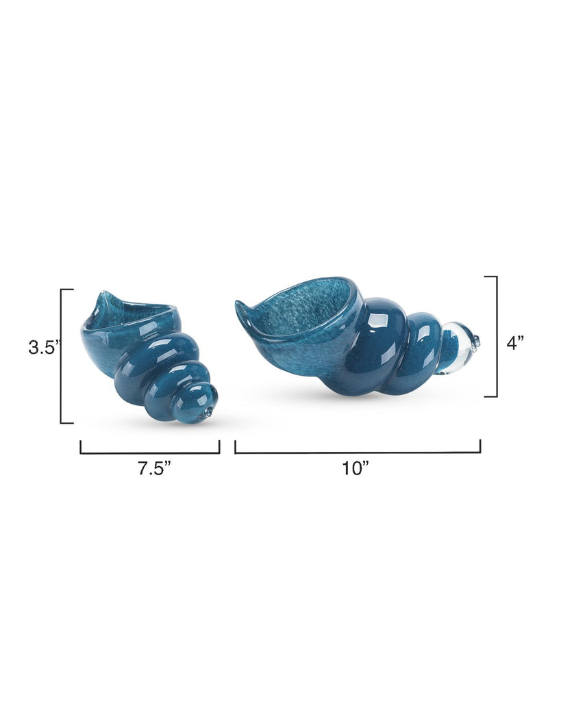 Jamie Young Ariel Shells (Set of 2) Blue Accents