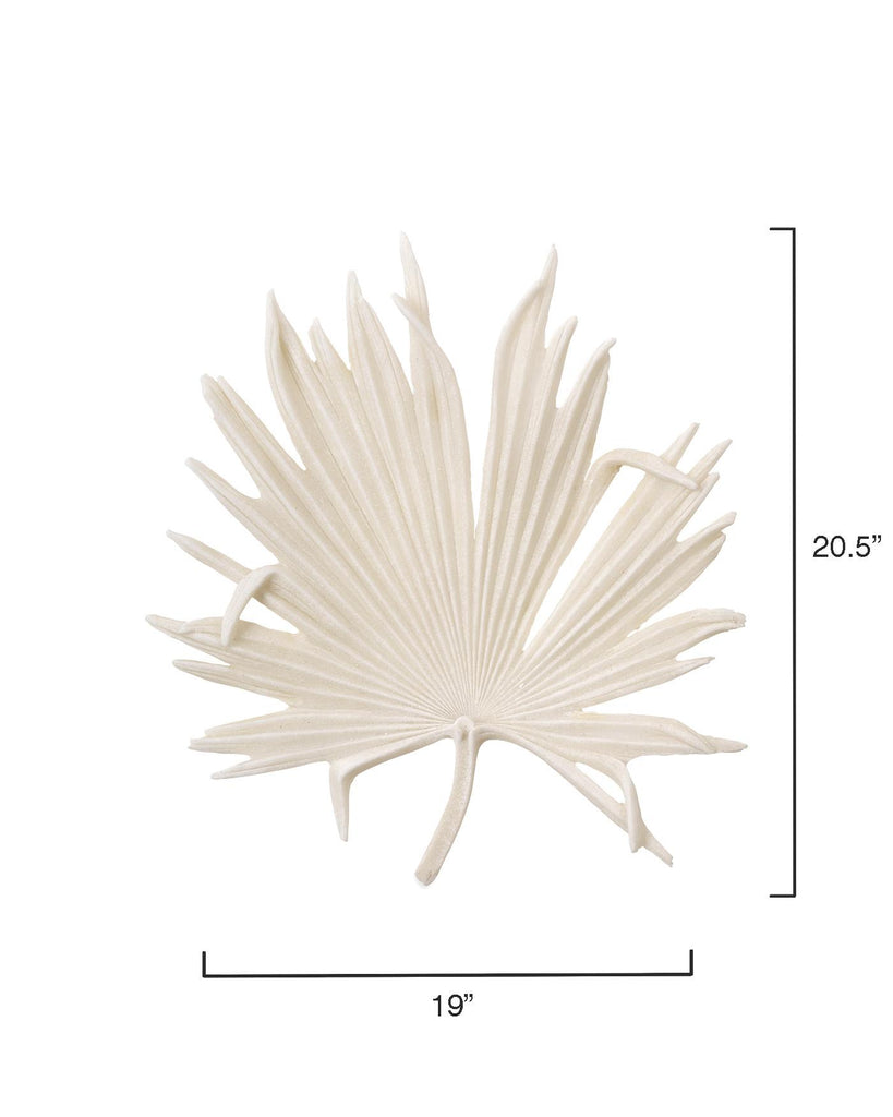 Jamie Young Island Leaf Object White Accents