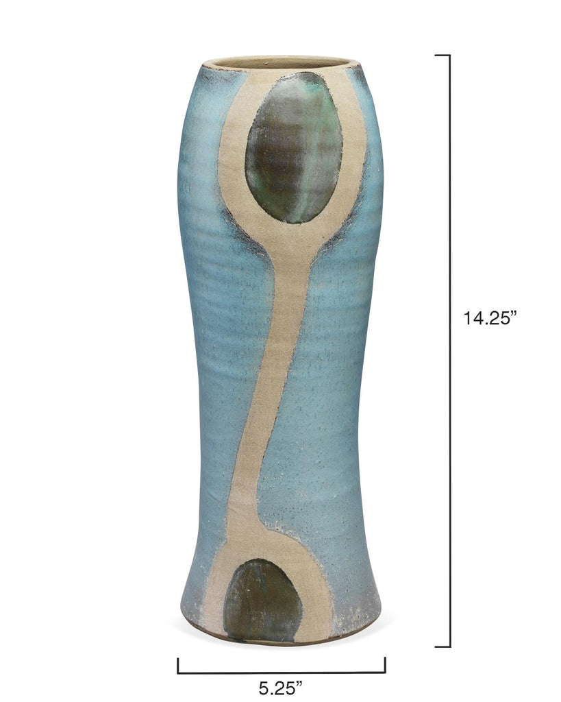 Jamie Young Maryln Vase Blue Accents