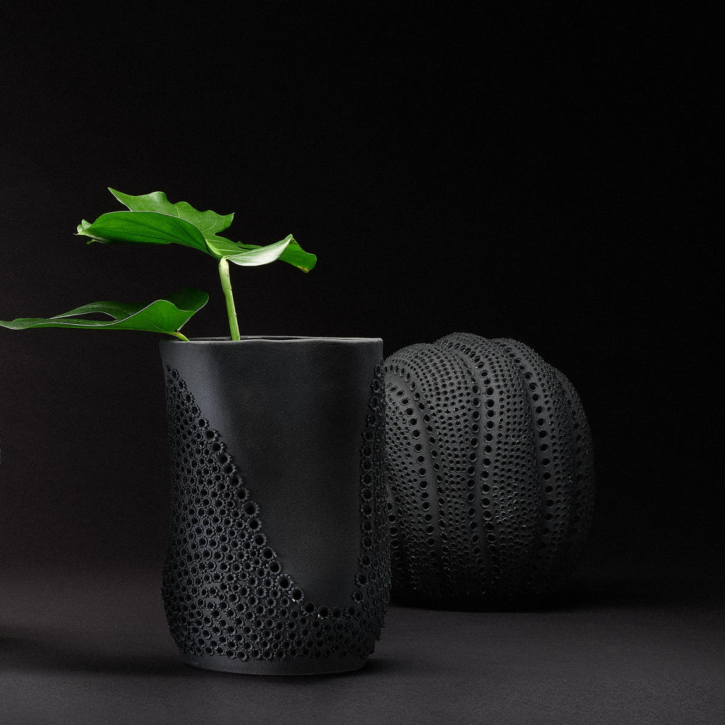 Jamie Young Moonrise Vase Black Accents