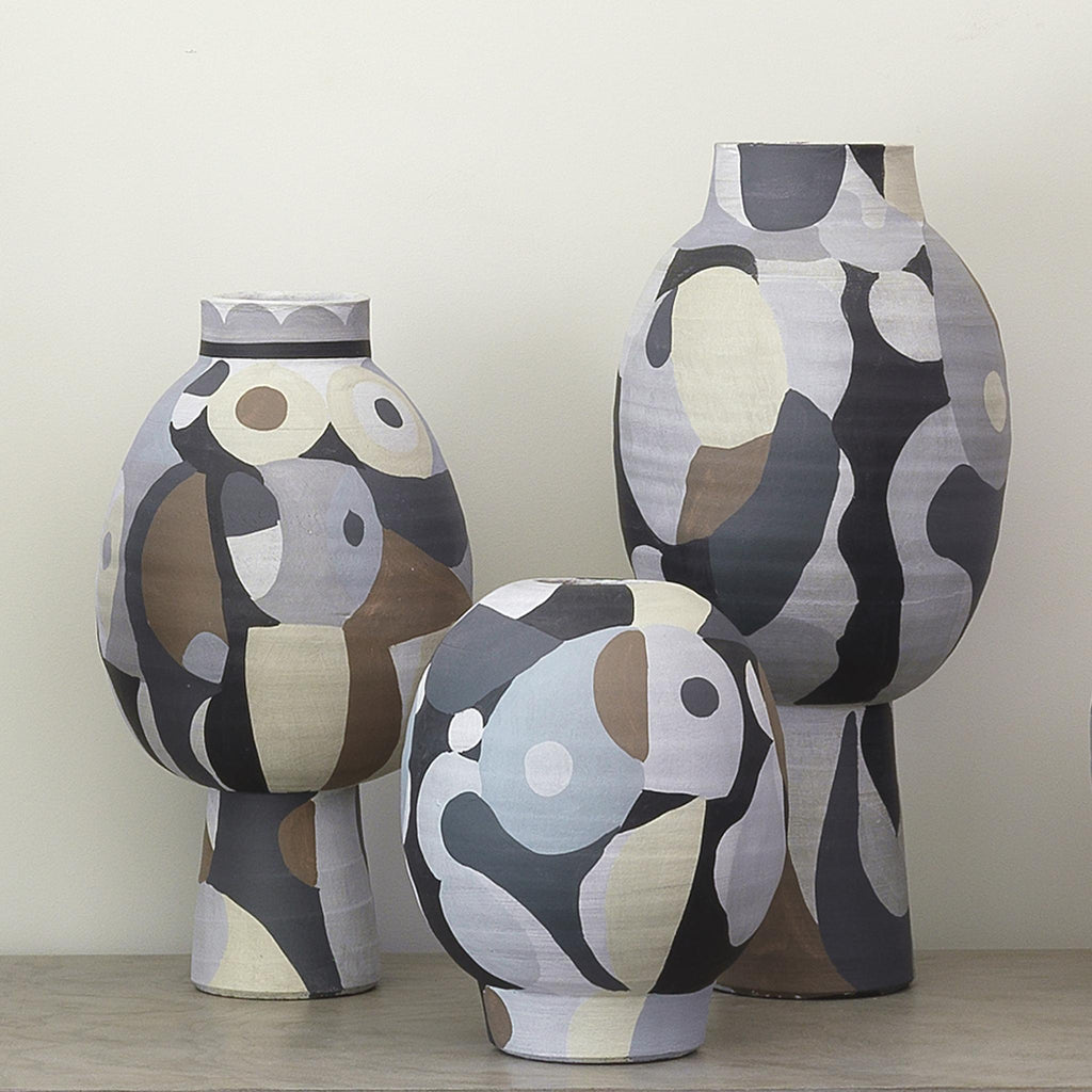 Jamie Young Pablo Medium Vase Beige Accents