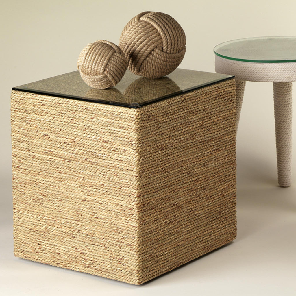 Jamie Young Captain Seagrass Square Side Table