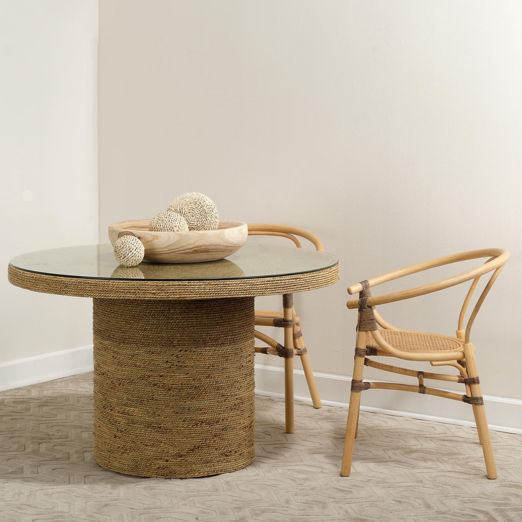 Jamie Young Harbor Seagrass Round Bistro Table