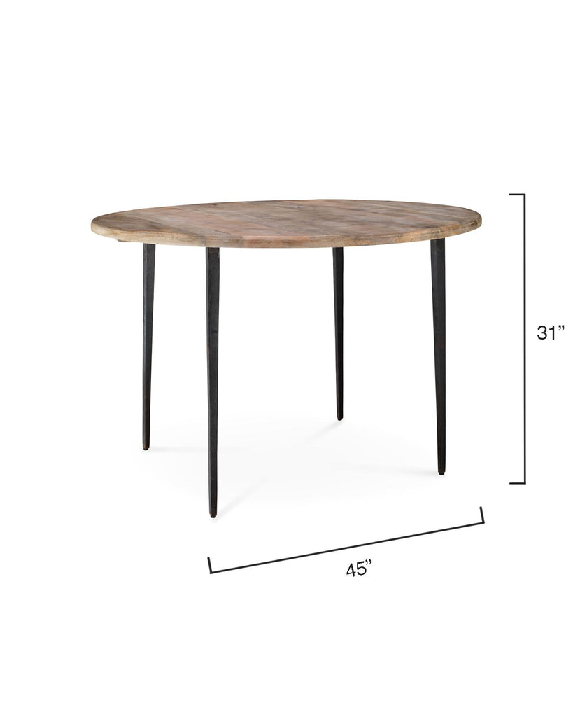 Jamie Young Farmhouse Bistro Table Brown Furniture