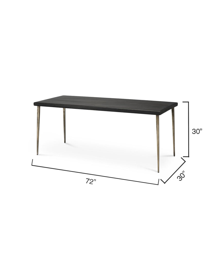 Jamie Young Farmhouse Dining Table Black Furniture