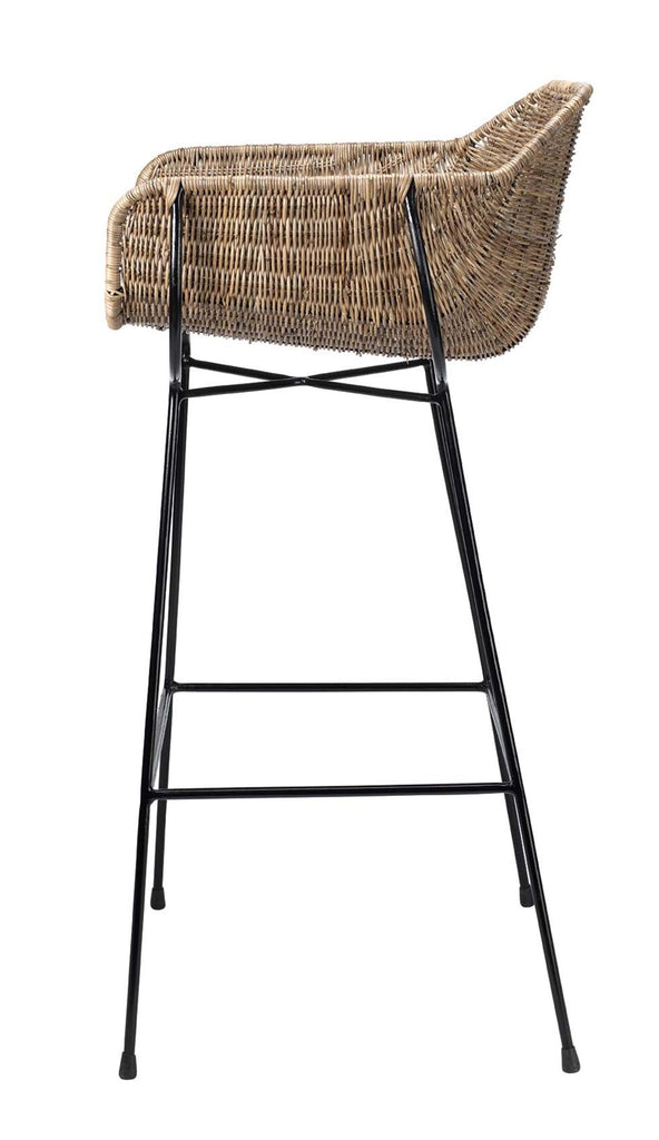 Jamie Young Nusa Bar Stool Brown Furniture