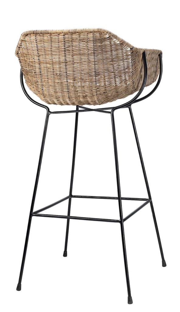 Jamie Young Nusa Bar Stool Brown Furniture