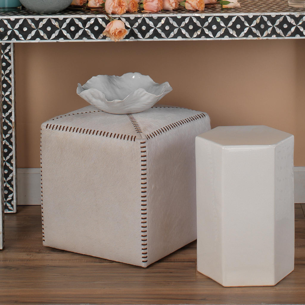 Jamie Young Ottoman White Furniture