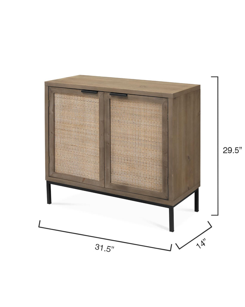 Jamie Young Reed 2 Door Accent Cabinet Brown Furniture