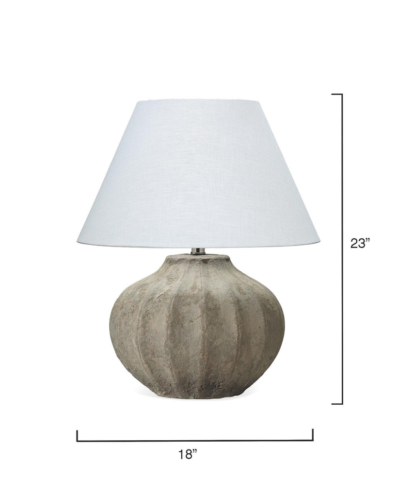 Jamie Young Clamshell Grey Table Lamps