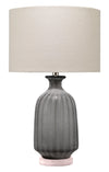 Decoratorsbest Frosted Glass Table Lamp, Grey