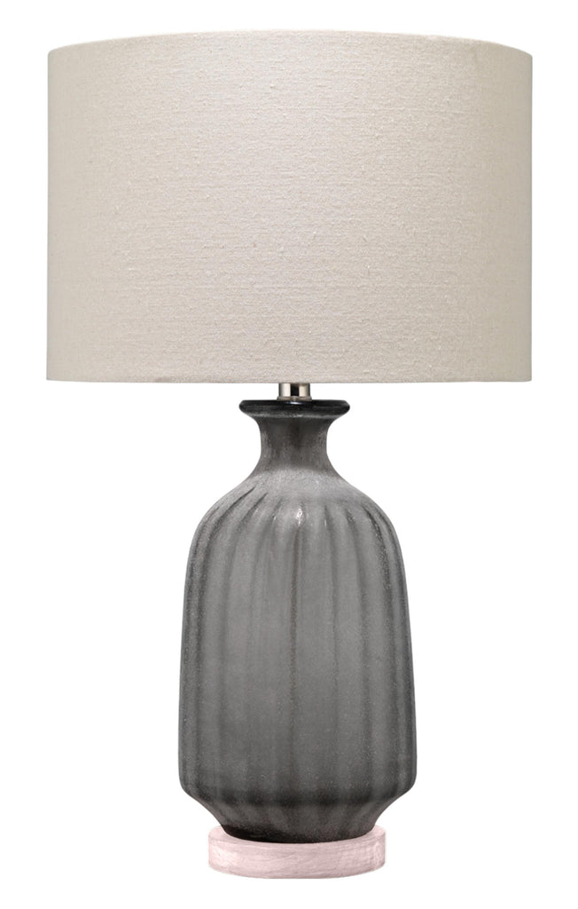 DecoratorsBest Frosted Glass Table Lamp, Grey