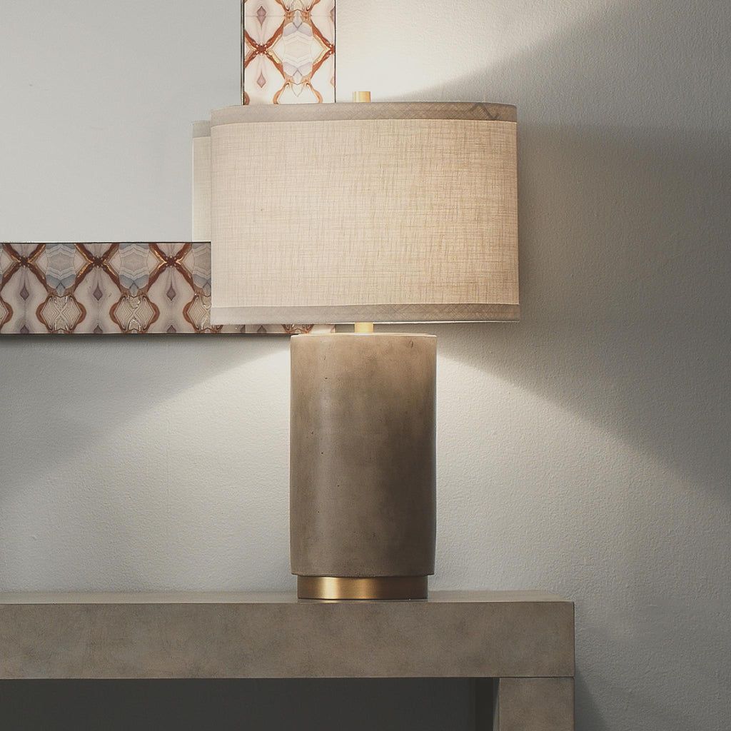 Jamie Young Mortar Grey Table Lamps