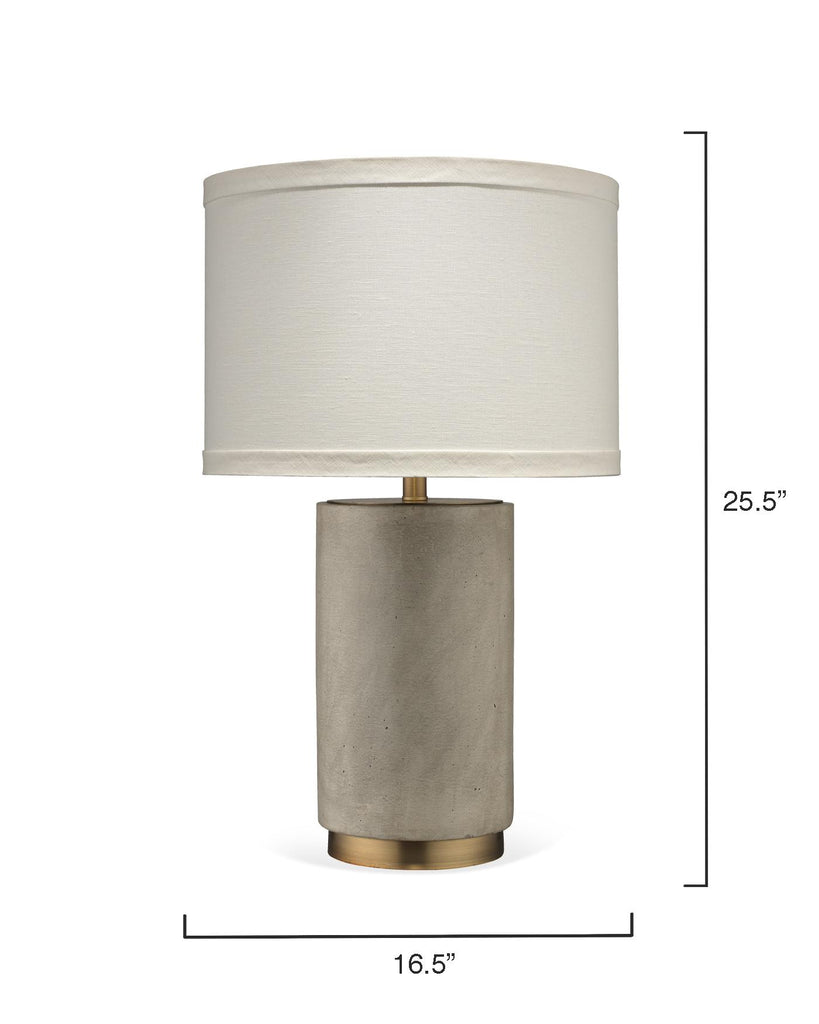 Jamie Young Mortar Grey Table Lamps